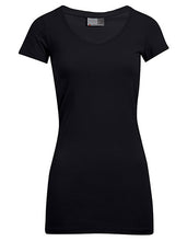 Lade das Bild in den Galerie-Viewer, Damen Slim Fit V-Neck-T Long