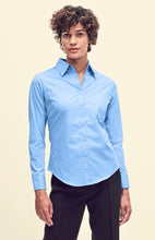 Lade das Bild in den Galerie-Viewer, ANGEBOT F702 Damen Bluse, Langarm MIT IHREM LOGO BESTICKT