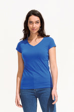 Lade das Bild in den Galerie-Viewer, L156 leichtes Damen V-Shirt
