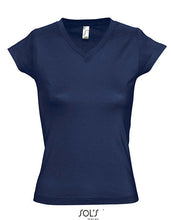 Lade das Bild in den Galerie-Viewer, L156 leichtes Damen V-Shirt