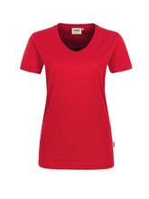 Lade das Bild in den Galerie-Viewer, 181 Damen V-Shirt, kurzarm, Mischgewebe