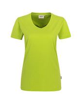 Lade das Bild in den Galerie-Viewer, 181 Damen V-Shirt, kurzarm, Mischgewebe