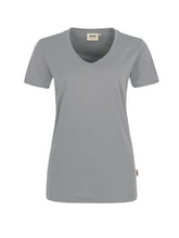 Lade das Bild in den Galerie-Viewer, 181 Damen V-Shirt, kurzarm, Mischgewebe
