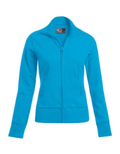 Lade das Bild in den Galerie-Viewer, E5295 Damen-Sweat-Jacke mit Stehkragen
