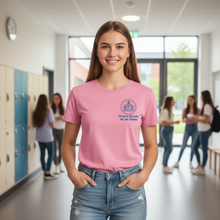 Lade das Bild in den Galerie-Viewer, 11942 Damen T-Shirt Schullogo Baumwolle Rundhals | Besch
