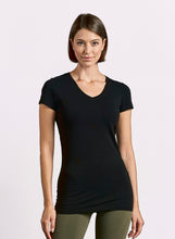Lade das Bild in den Galerie-Viewer, Damen Slim Fit V-Neck-T Long
