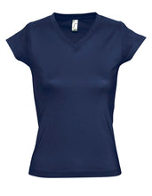 Lade das Bild in den Galerie-Viewer, L156 leichtes Damen V-Shirt
