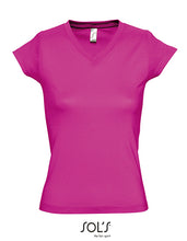Lade das Bild in den Galerie-Viewer, L156 leichtes Damen V-Shirt
