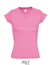Lade das Bild in den Galerie-Viewer, L156 leichtes Damen V-Shirt
