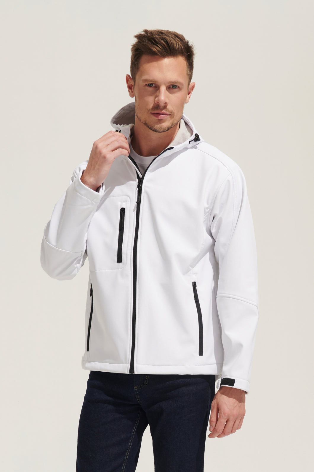L848 Herren Softshell Jacke mit Kapuze